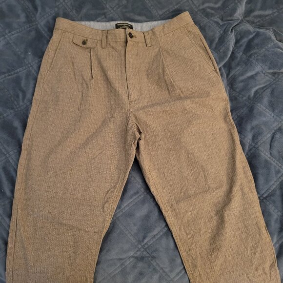 Banana Republic Other - Banana Republic Men's 34x32 Brown Relaxed Tapered Fit Dress Pants